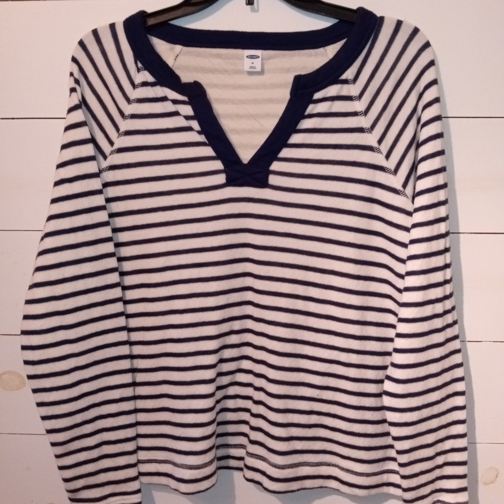 Old Navy Striped V-Neck